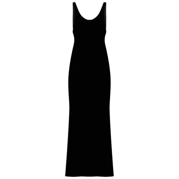 SAINT LAURENT  YSL Women's Black Cut-out Silk Dress size 4 FR 36 - Picture 9 of 16